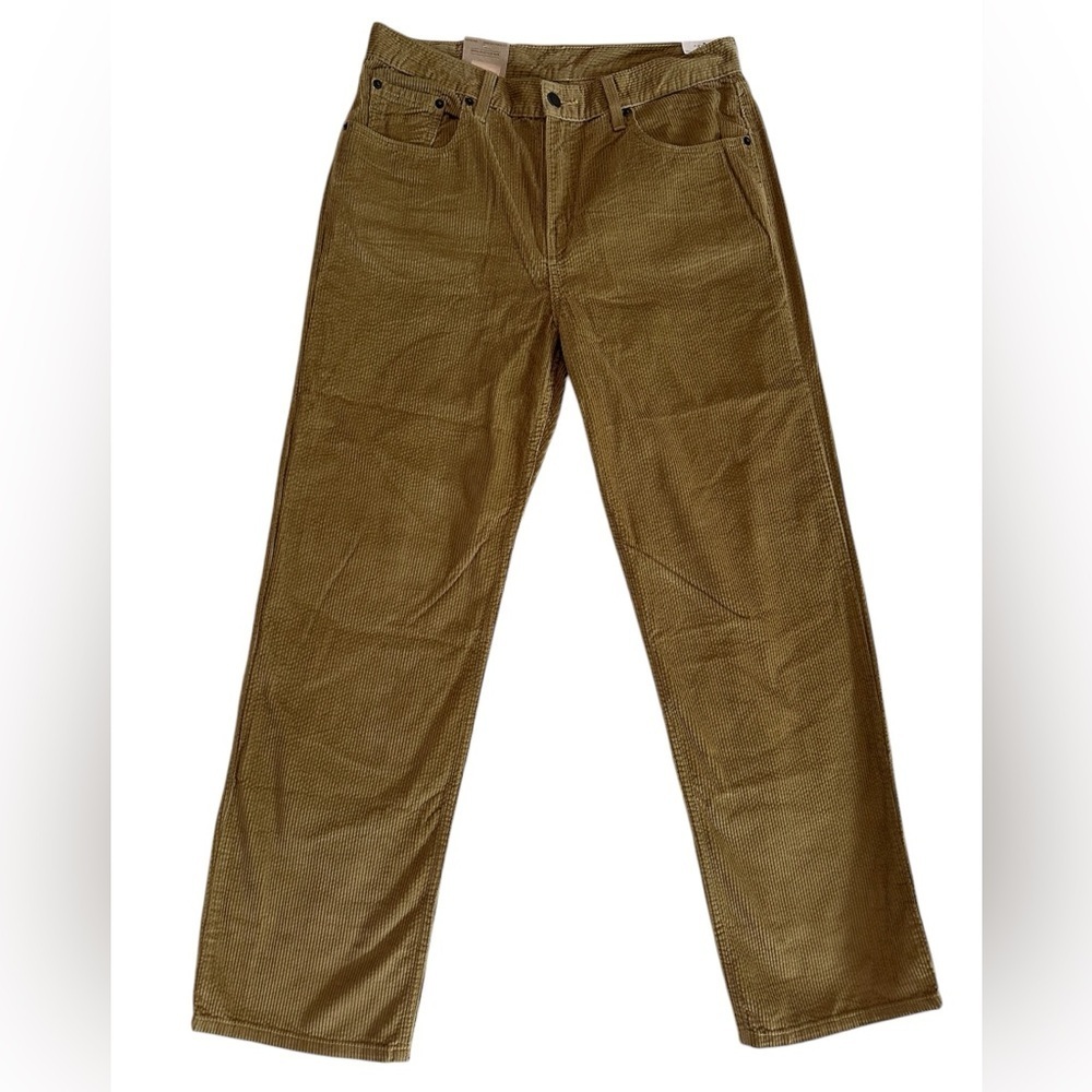 Levi's Low Pro Mid Rise Relaxed Straight Leg Corduroy Jeans Size 30x30 Women NWT